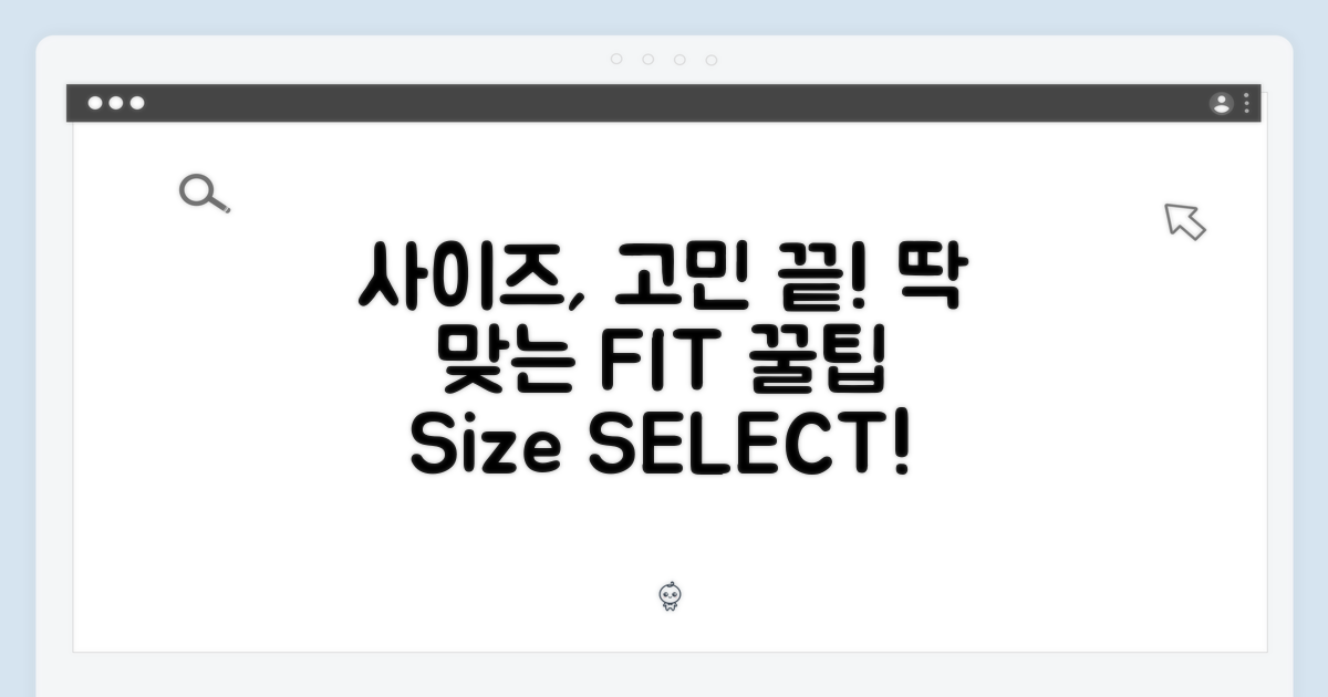 사이즈 선택 팁