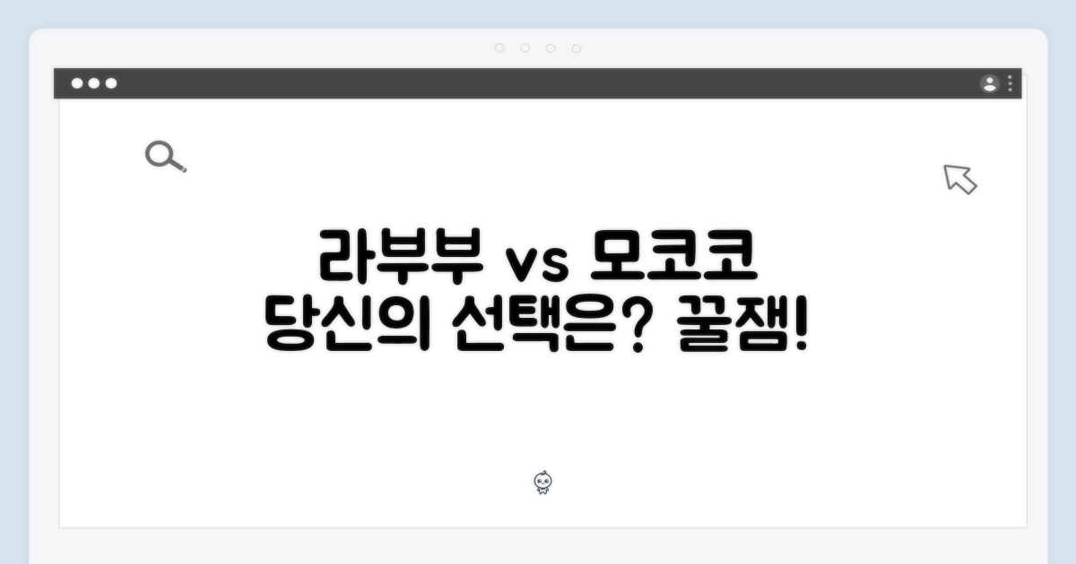 라부부 vs 모코코, 당신의 선택은?