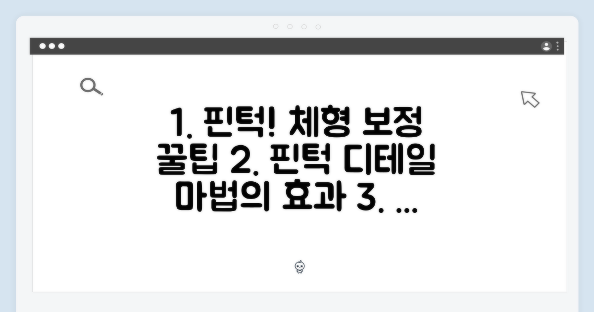 체형 보정의 비밀, 핀턱 디테일