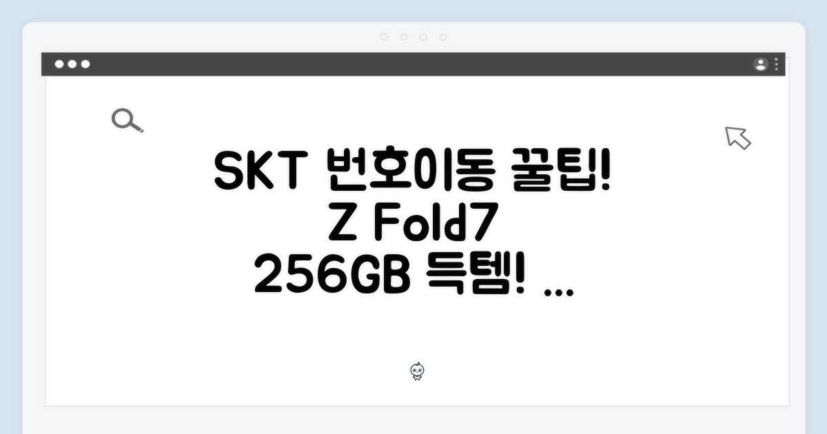 SKT 번호이동 Z폴드7 256GB 완벽 가이드: 지금 득템!