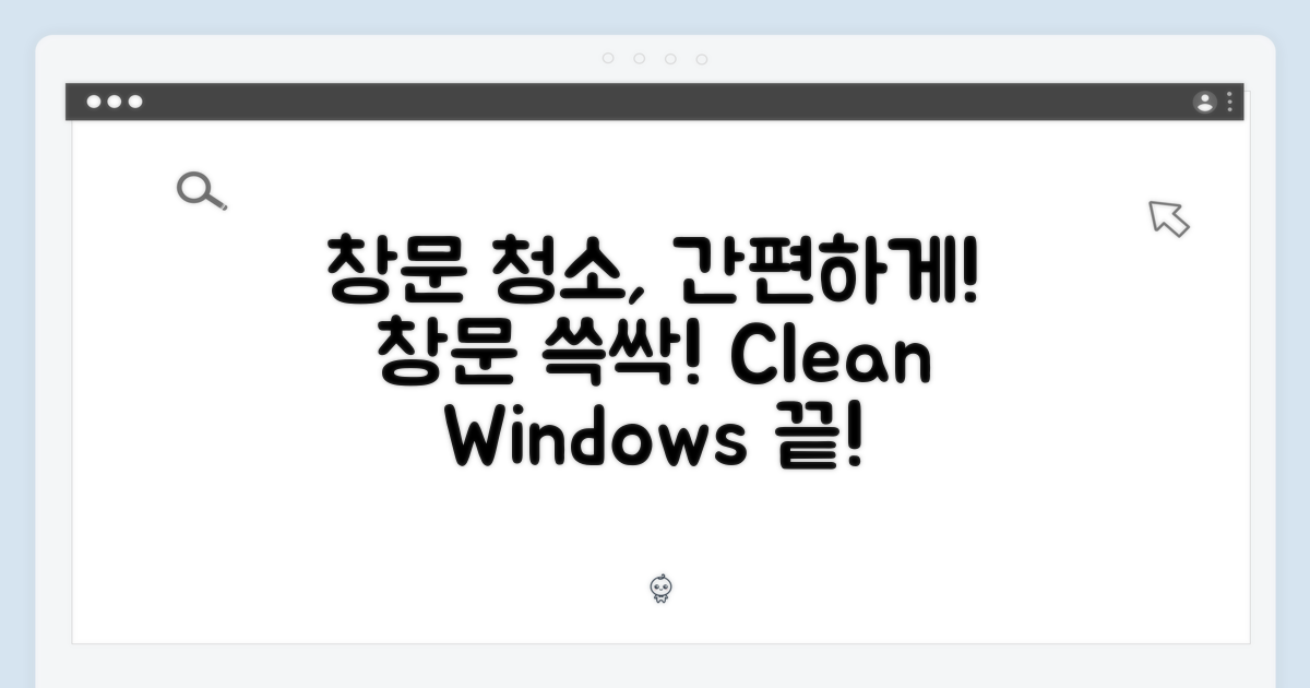 창문 청소, 이제 간편하게!