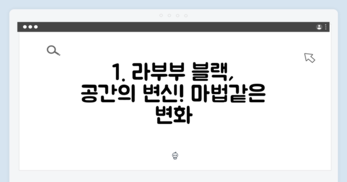 라부부 블랙, 공간을 바꾸는 마법