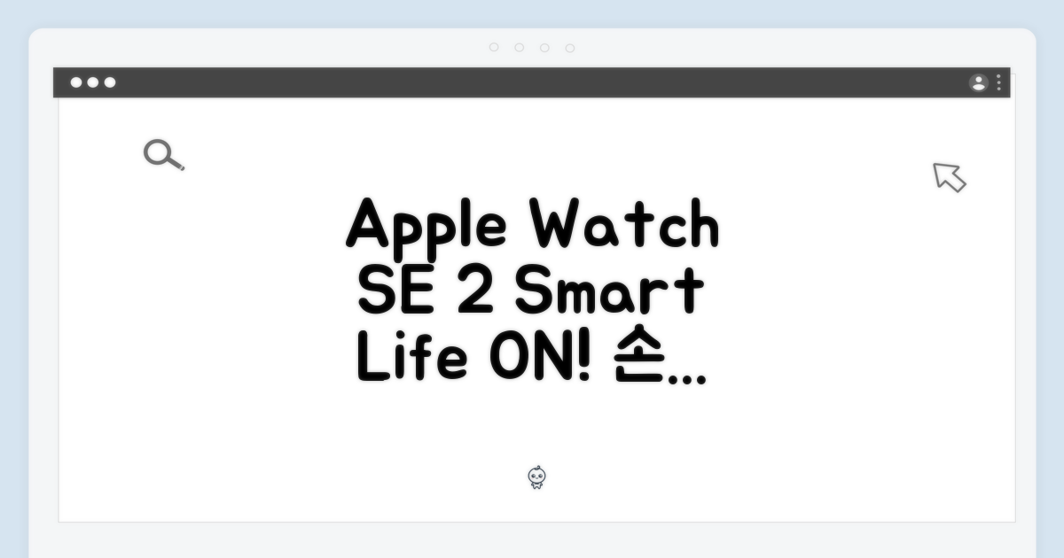 손목 위의 스마트 라이프, Apple Watch SE 2세대란?