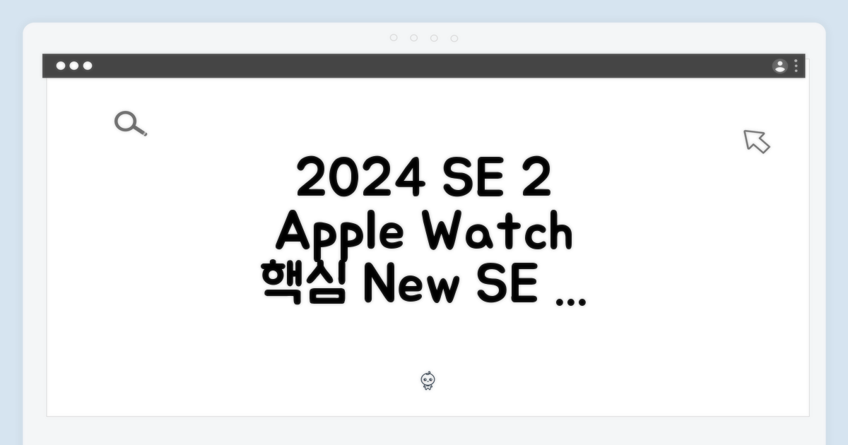 2024년형 Apple Watch SE 2세대: 핵심 기능 및 활용 가이드 (알루미늄)