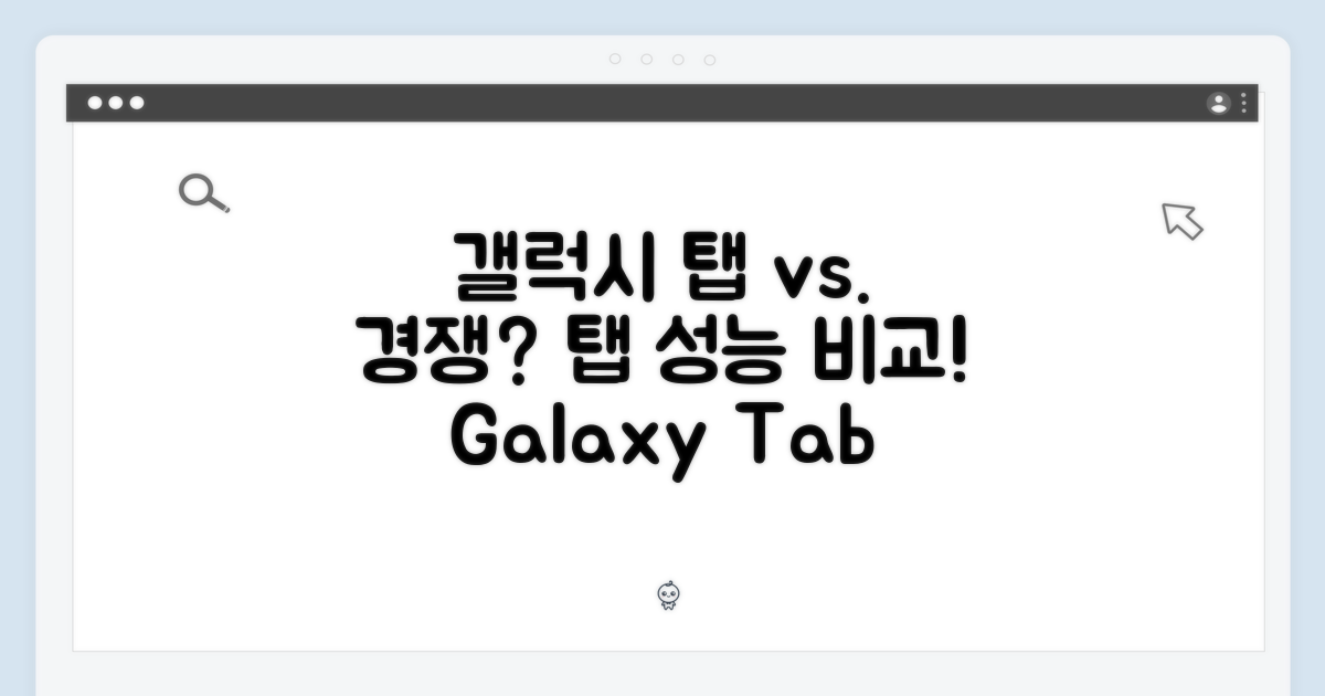 갤럭시 탭 vs 경쟁 모델