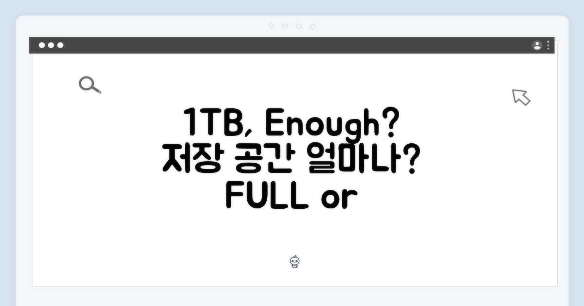 1TB, 저장 공간 충분할까?