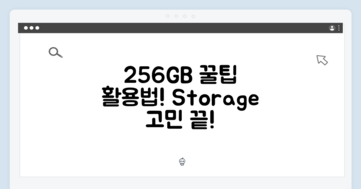 256GB 용량의 활용법