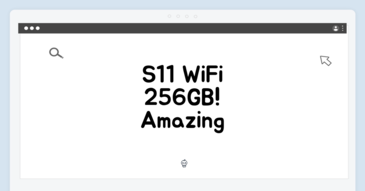 갤럭시 탭 S11 WiFi 256GB 그레이, 놀라운 성능!