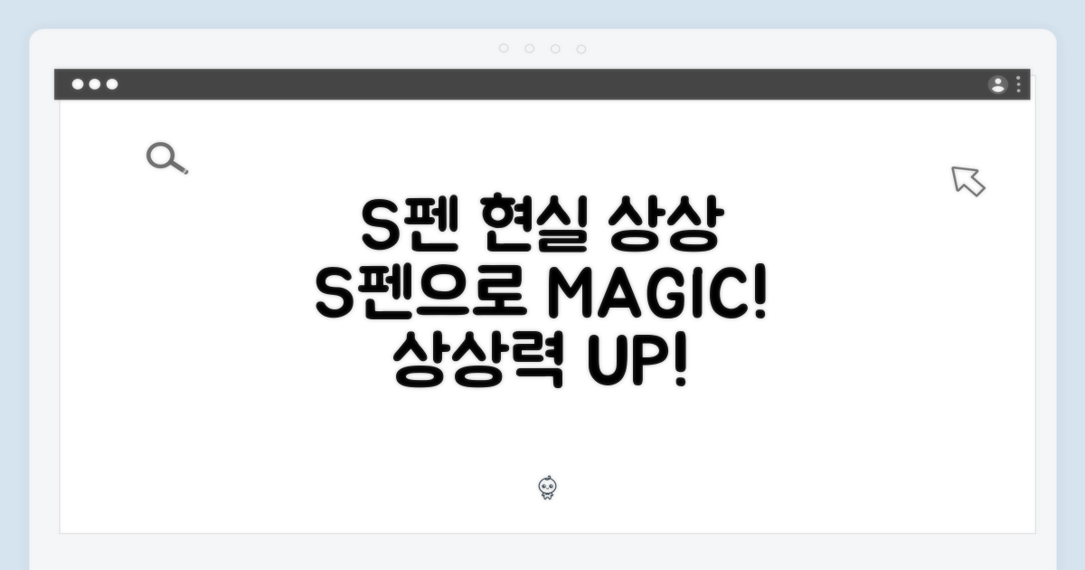 S펜으로 상상을 현실로!