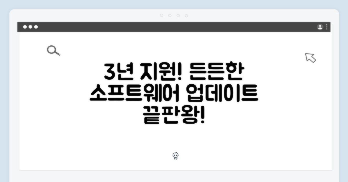 3년간의 소프트웨어 지원