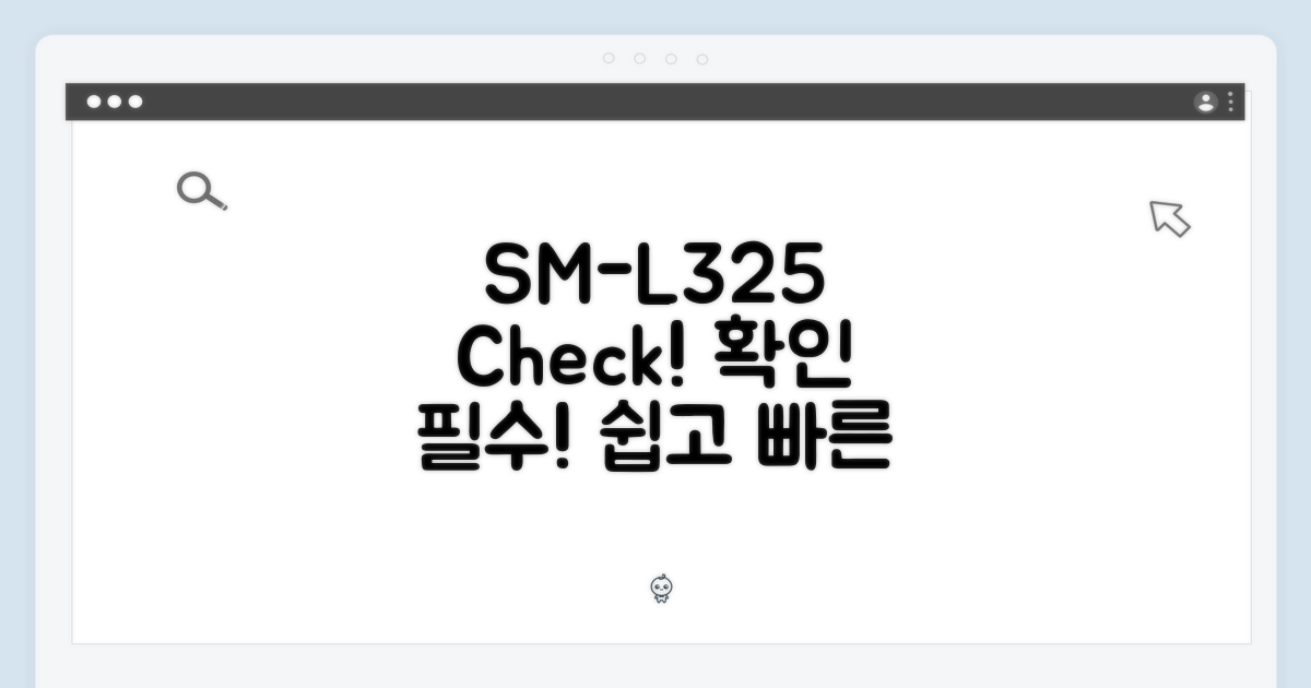 SM-L325 확인부터!