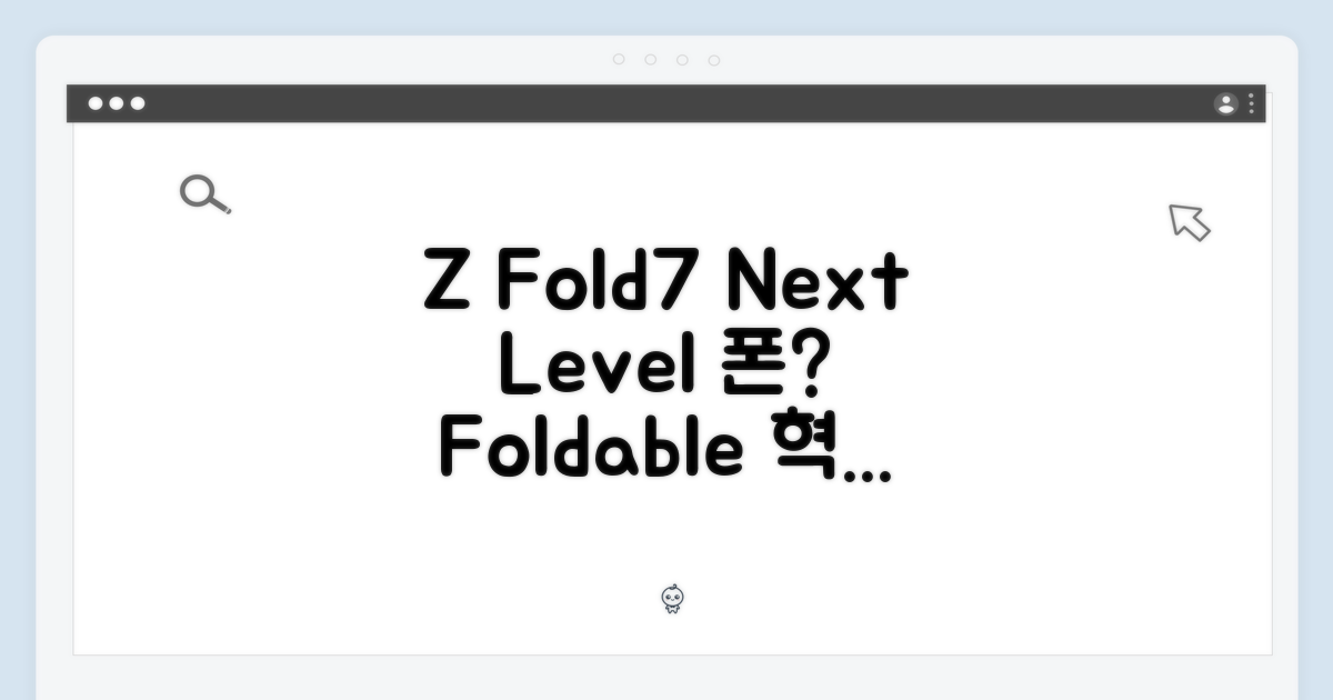 Z Fold7, 무엇이 특별할까?
