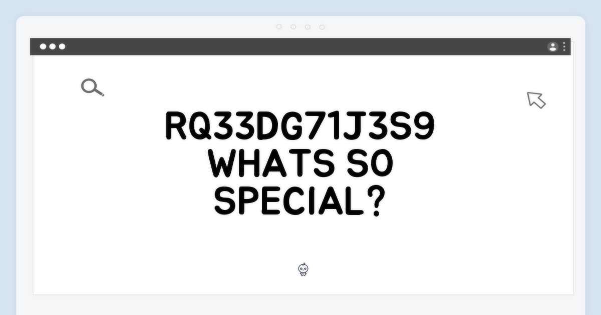 RQ33DG71J3S9, 특별한 점은?