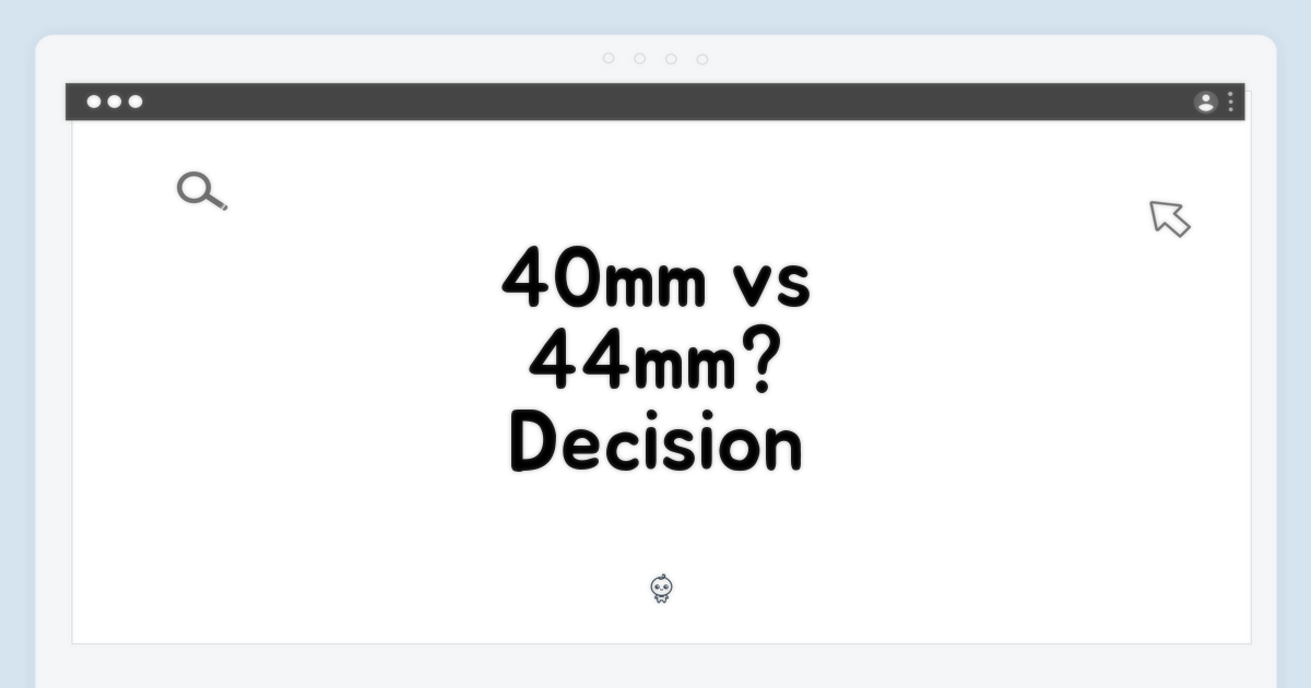 40mm vs 44mm, 결정하세요!