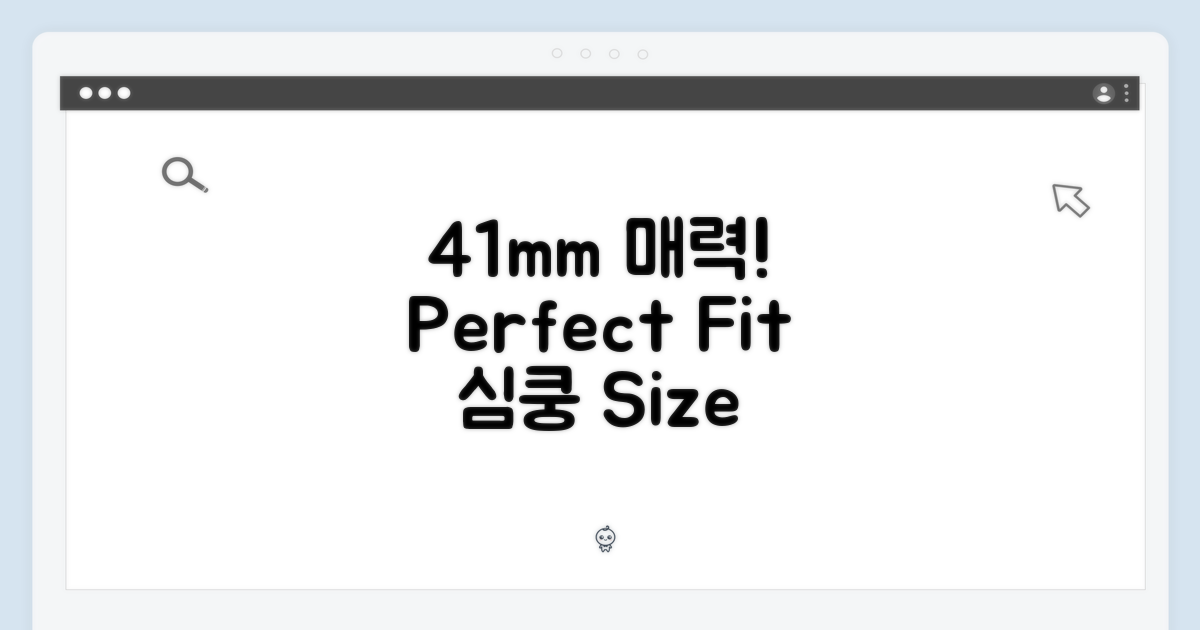 41mm 사이즈의 매력