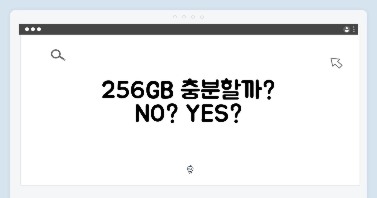 256GB, 충분한가요?