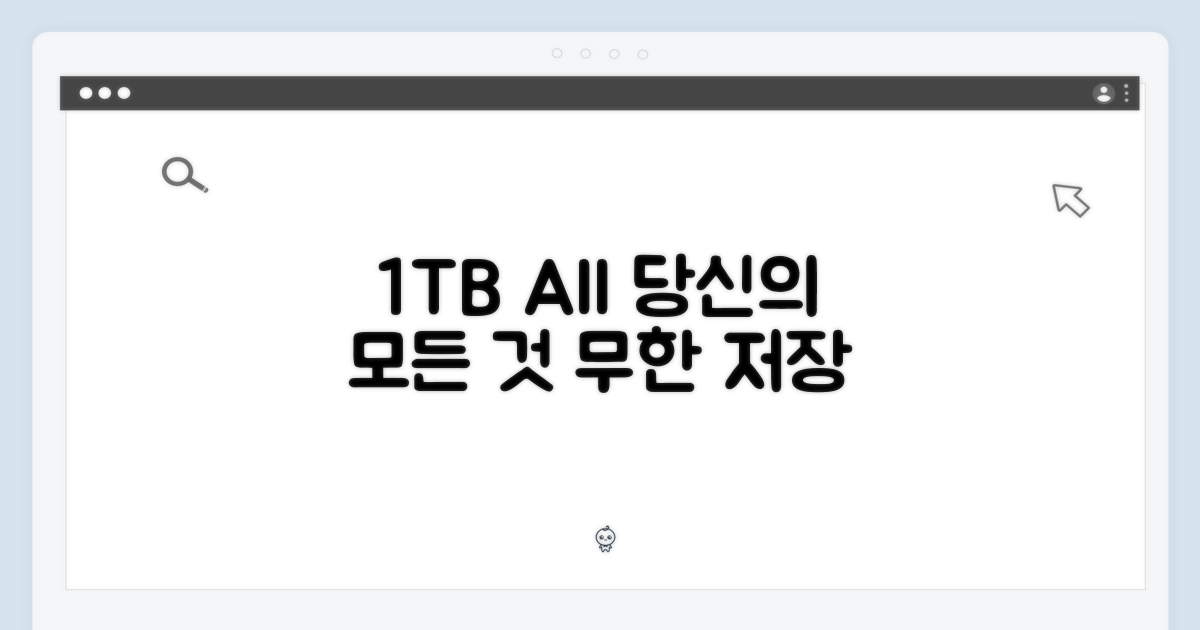 1TB, 당신의 모든 것을 담다