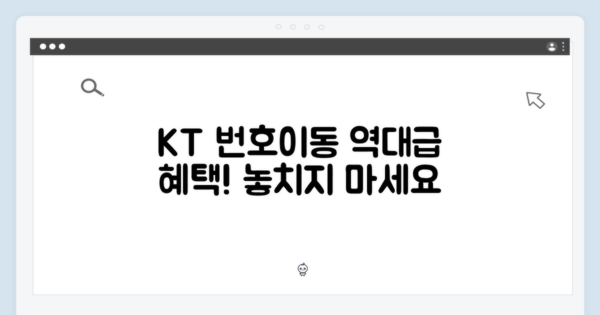 KT 번호이동, 역대급 혜택?