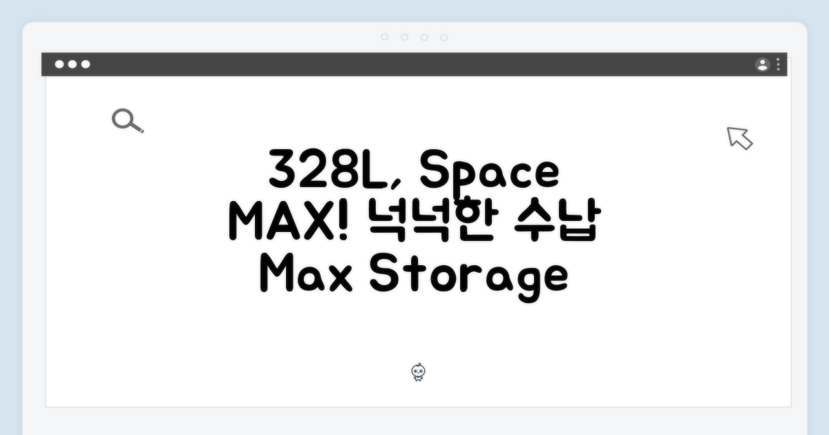 328L, 넉넉한 수납 공간