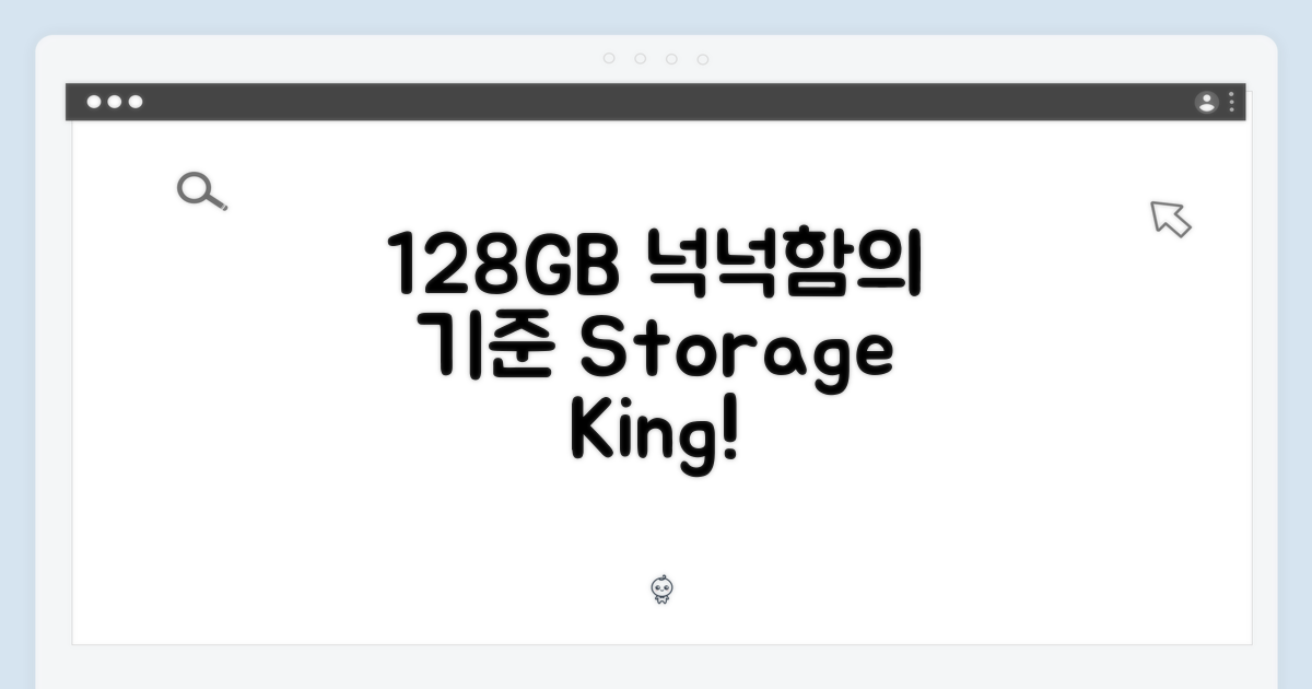 128GB, 넉넉함의 기준