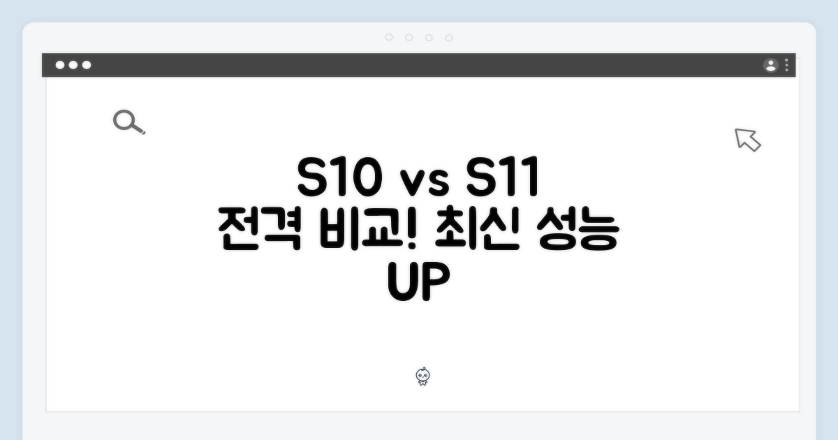 S10과 S11 비교: 성능 진화