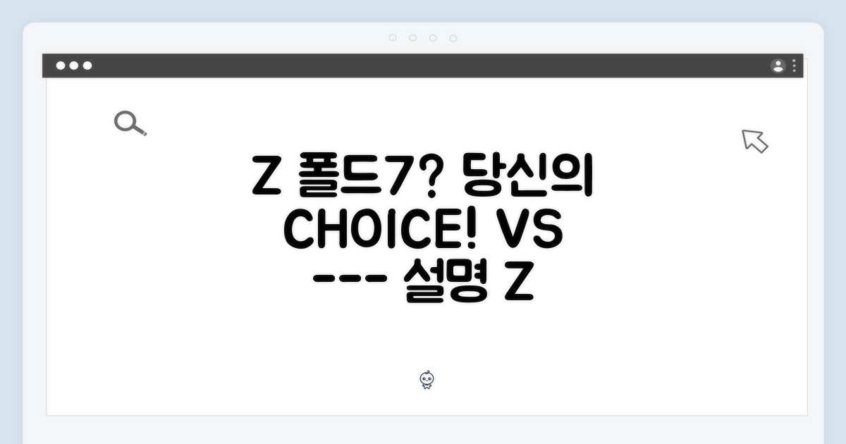 Z 폴드7, 당신의 선택은?