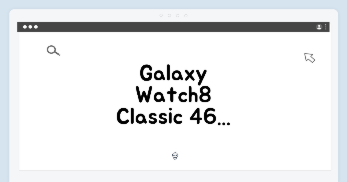 갤럭시 워치8 클래식 46mm 화이트: 1가지 매력!