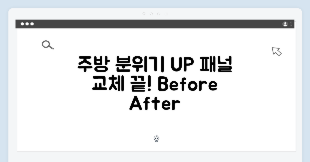패널 교체로 주방 분위기 UP