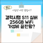 갤럭시탭 S11 실버, WiFi 256GB가 최고일까요?