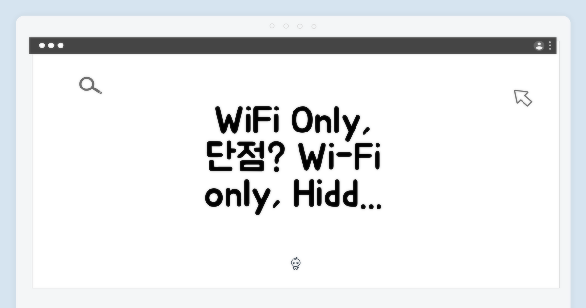 WiFi 전용, 단점은 없을까?