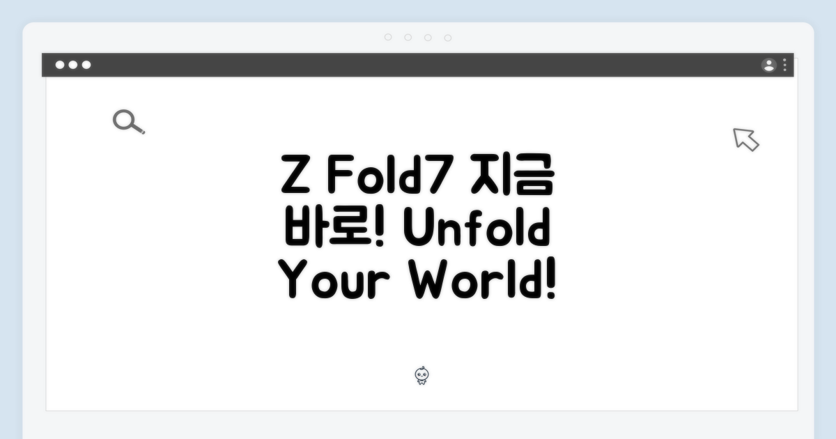 Z Fold7, 지금 바로 만나보세요!