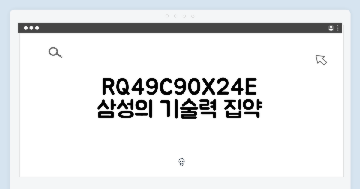 RQ49C90X24E, 삼성의 기술력 집약