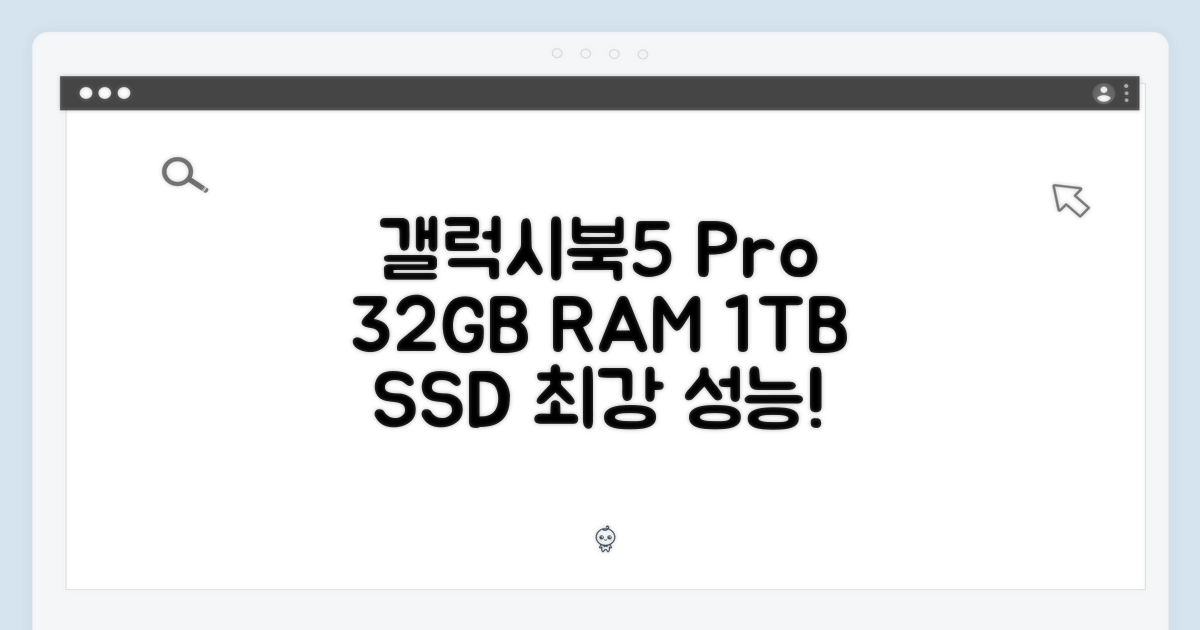 갤럭시북5 프로: 32GB, 1TB의 놀라운 성능!