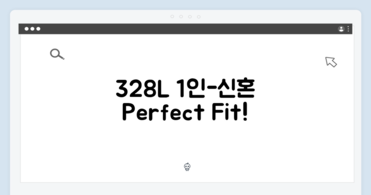 328L, 1인 가구부터 신혼까지