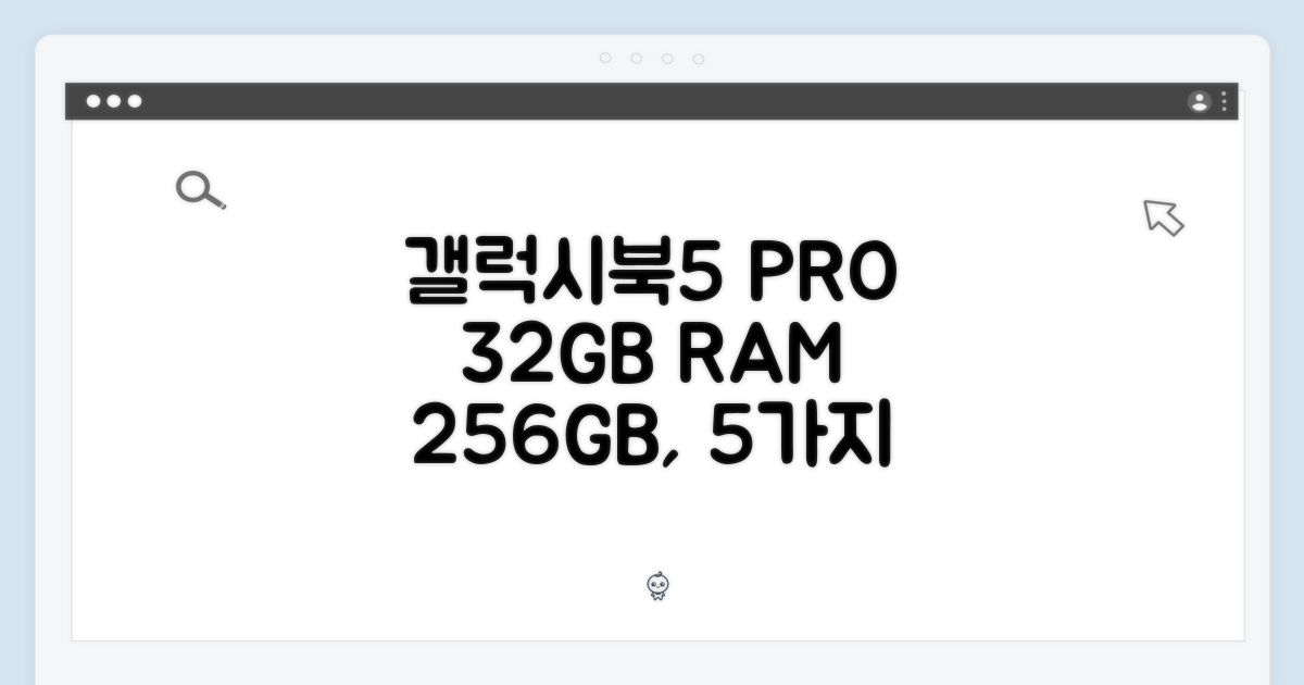 갤럭시북5 프로 32GB: 256GB 모델 5가지 특징