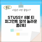 STUSSY 8볼 티, 놀라운 피그먼트 염색!