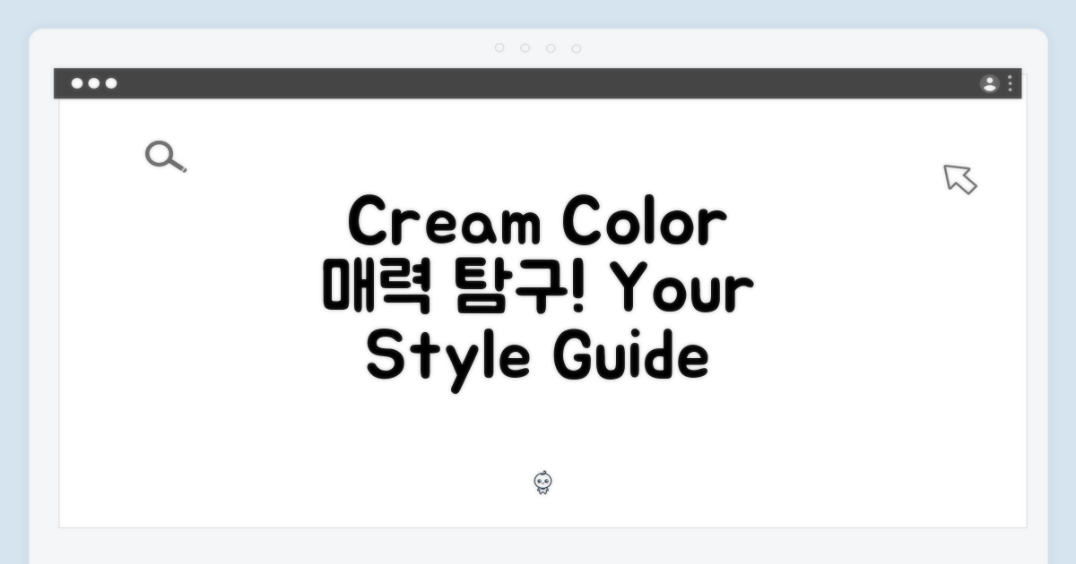 Cream 색상, 어떤 매력이?