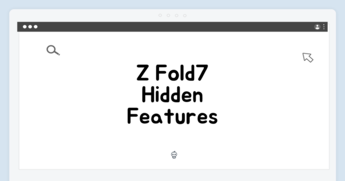 Z Fold7, 숨겨진 기능 탐구