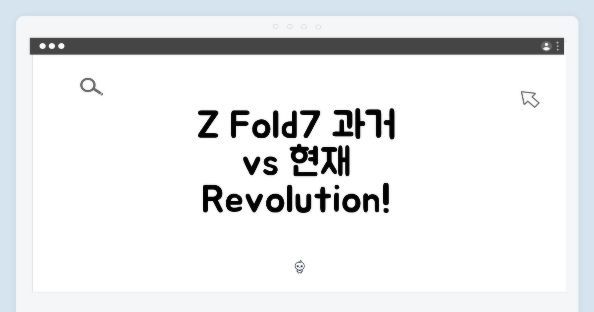 Z Fold7: 과거와 현재 비교