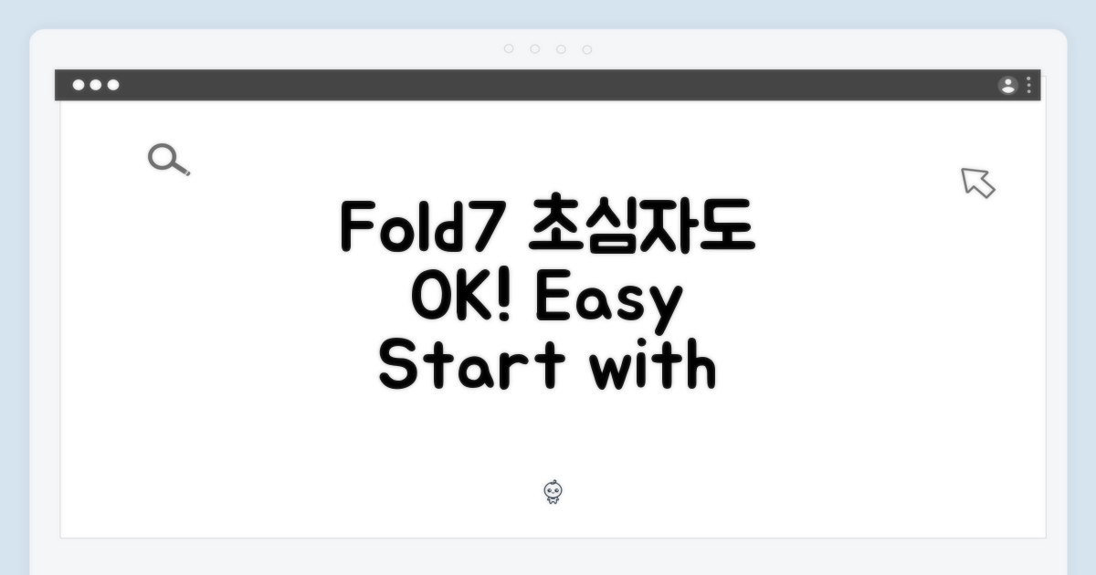 초심자도 OK, Z Fold7