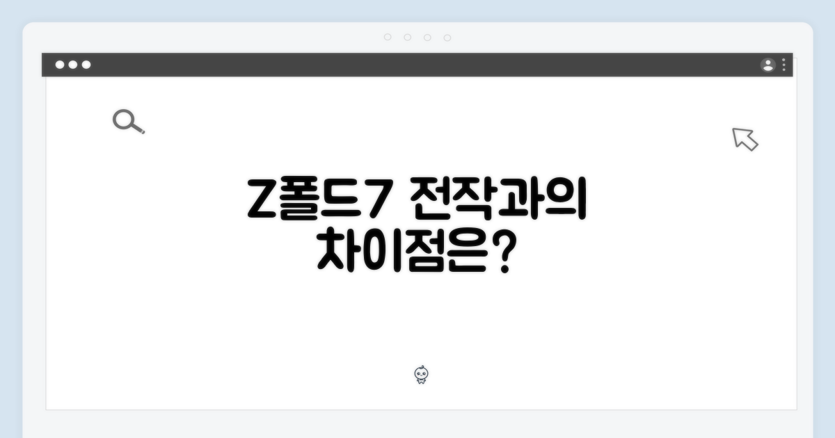 Z 폴드7, 전작 대비 달라진 점은?