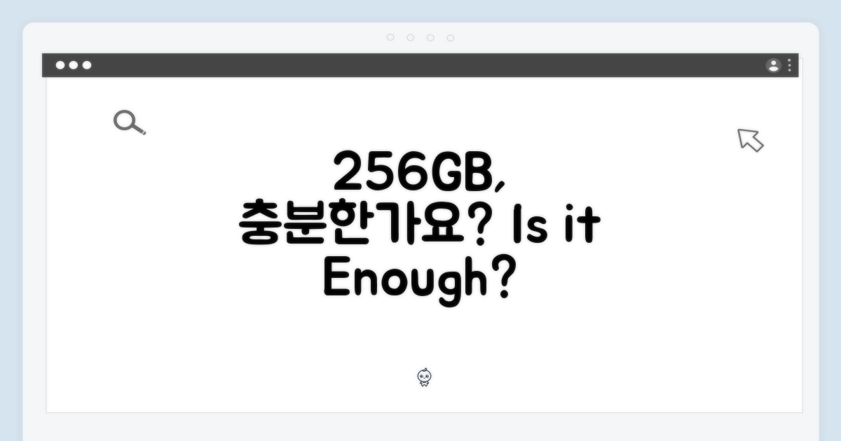 256GB, 당신에게 충분할까요?