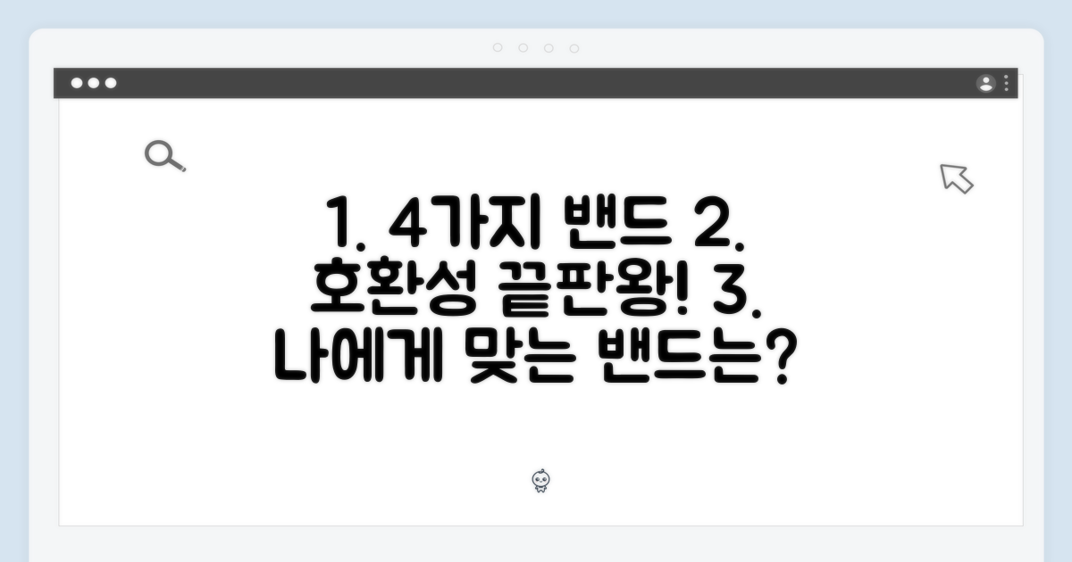 4가지 밴드 호환성