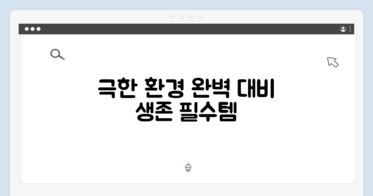 극한 환경 완벽 대비