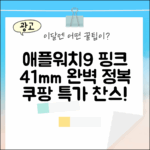 애플워치9 핑크 41mm 완벽 정복