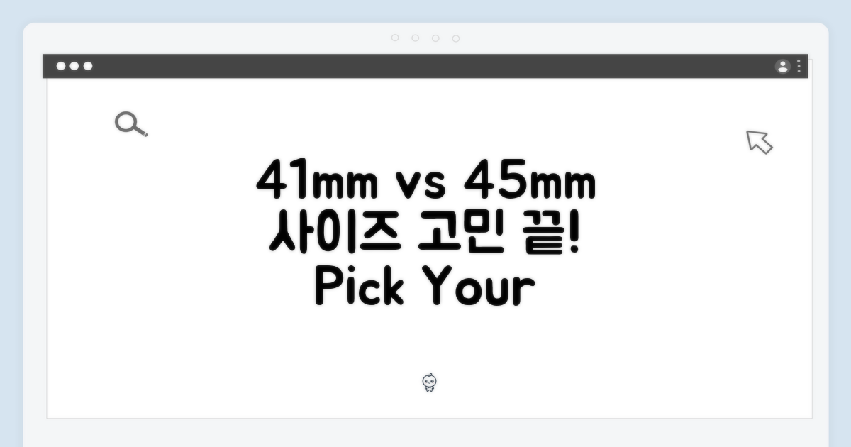 41mm vs 45mm 사이즈