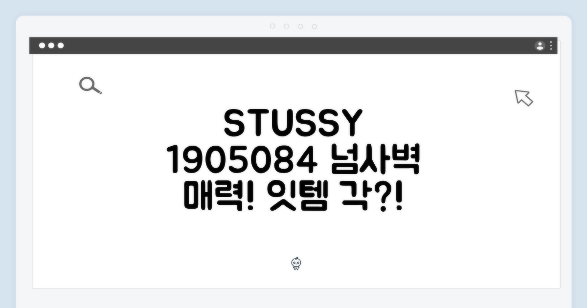 스투시 1905084, 그 매력은?
