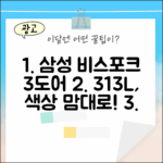 충격! 삼성 비스포크 3도어 313L, 색상까지 내 맘대로!