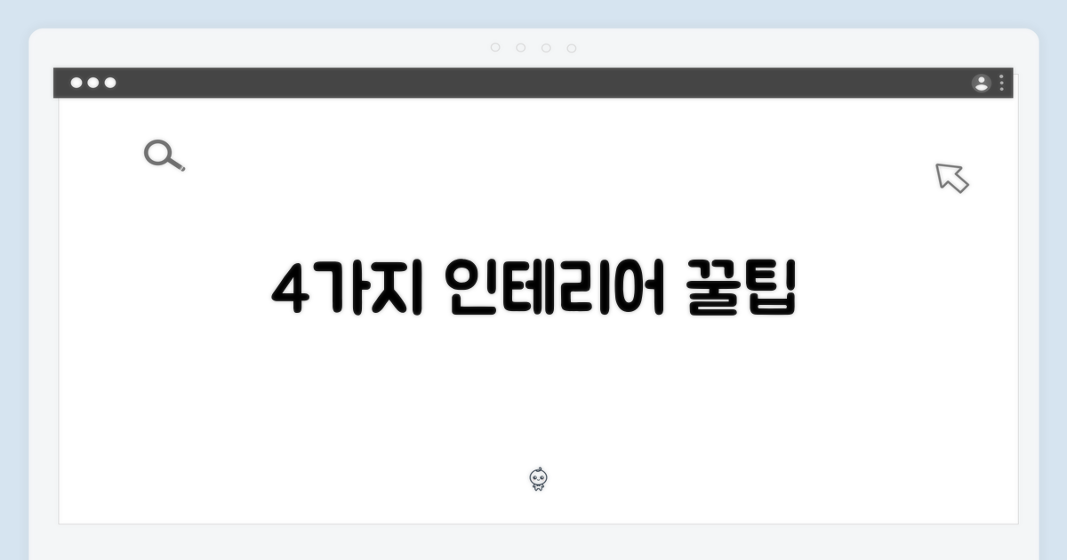 4가지 인테리어 매치