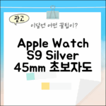 애플워치9 GPS 실버 45mm, 스톰블루: 초보자도 쉽게!